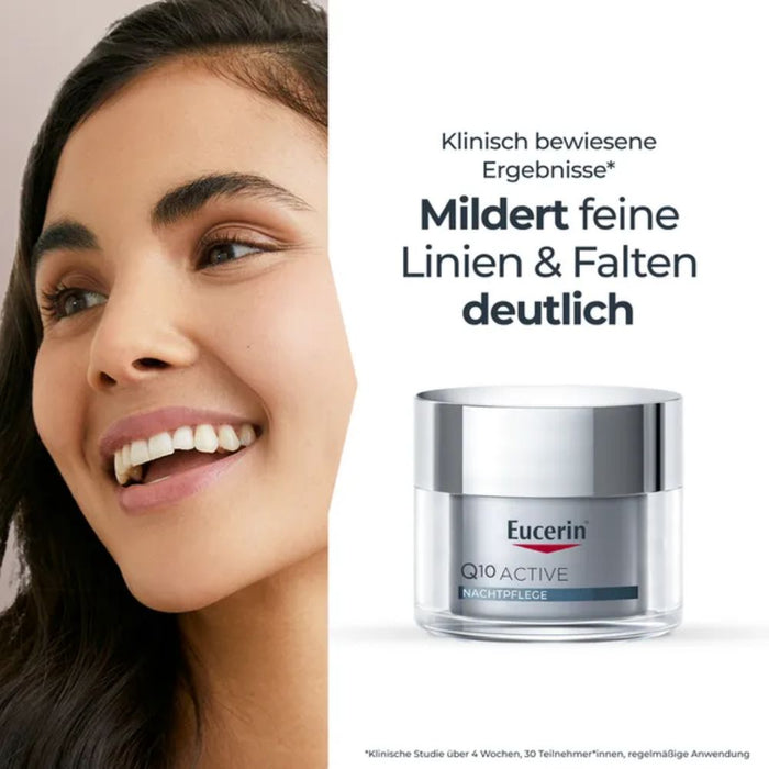Eucerin Q10 Active Anti-Falten Nachtpflege Creme, 50 ml Crème