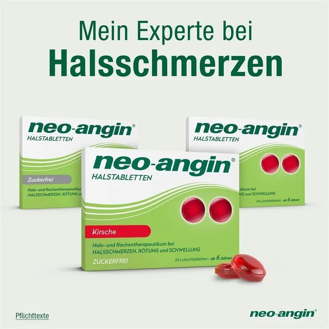neo-angin Halstabletten Kirsche zuckerfrei, 24 St. Tabletten