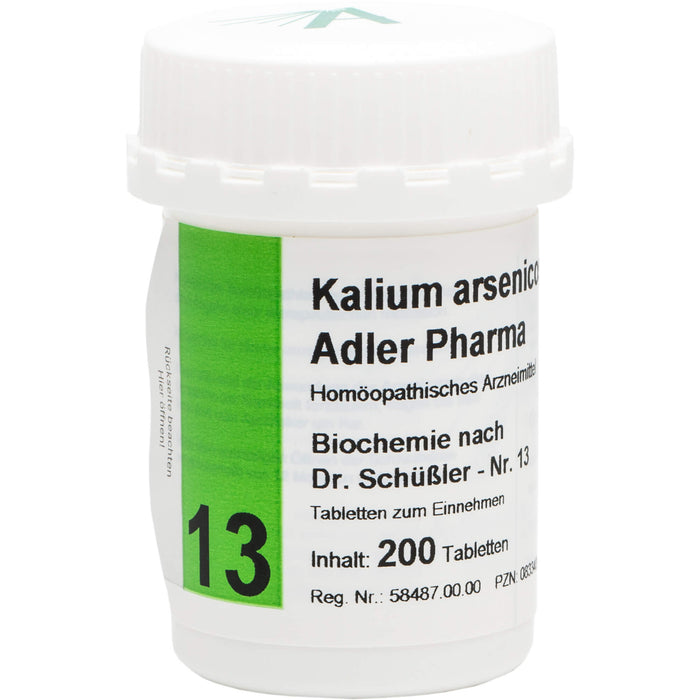 Adler Pharma Biochemie 13 Kalium arsenicosum D12 Tabletten, 200 St. Tabletten