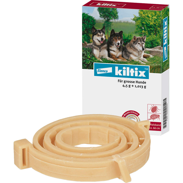 Kiltix Zecken- und Flohhalsband für große Hunde, 1 pcs. Collar