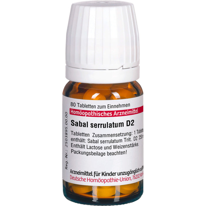Sabal serrulatum D2 DHU Tabletten, 80 pc Tablettes
