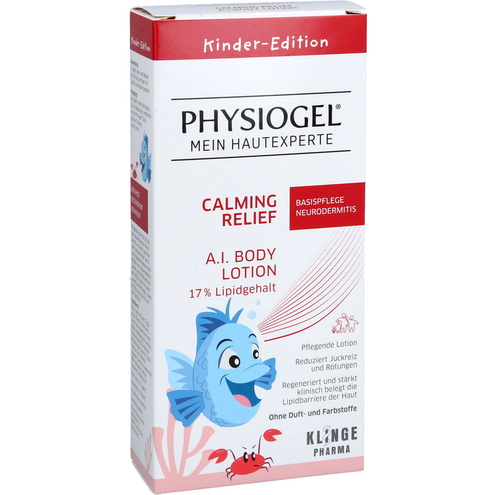 PHYSIOGEL Calming Relief A.I. Body Lotion Basispflege bei Neurodermitis für Kinder, 200 ml Lotion