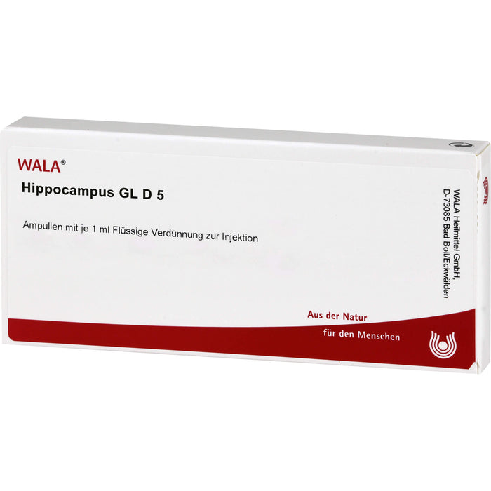 WALA Hippocampus Gl D5 flüssige Verdünnung, 10 pcs. Ampoules