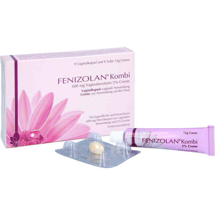Fenizolan Kombi 600 mg Vaginalovulum/2% Creme, 1 pcs. Combipack