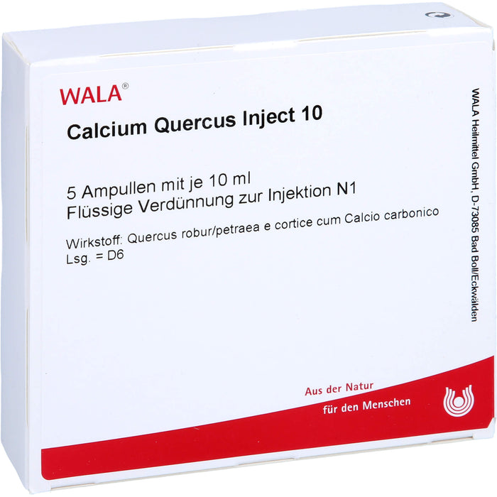 WALA Calcium Quercus Inject 10 flüssige Verdünnung, 5 pcs. Ampoules