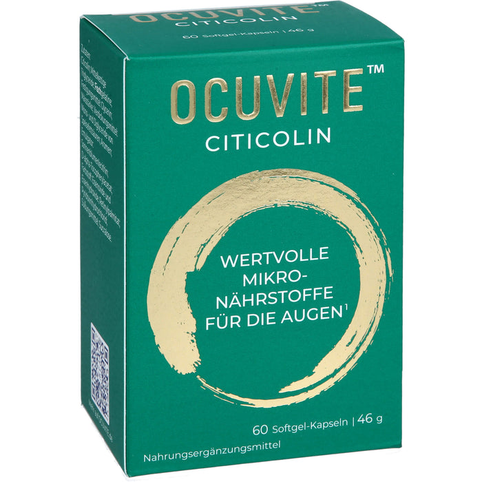 OCUVITE Citicolin Softgel-Kapseln wertvolle Mikronährstoffe für die Augen, 60 pcs. Capsules