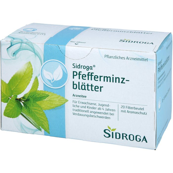 Sidroga Pfefferminzblätter Arzneitee, 20 St. Filterbeutel