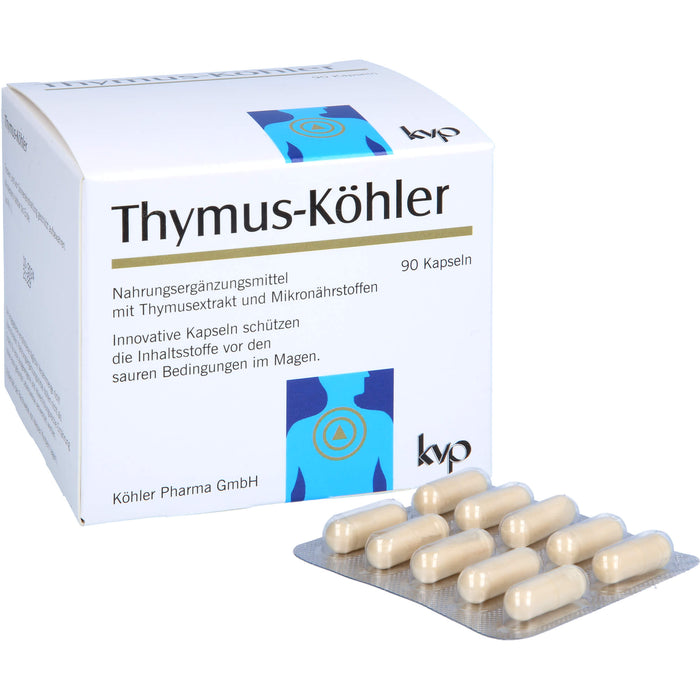 Thymus-Köhler Kapseln für eine gesunde Funktion des Immunsystems, 90 St. Kapseln