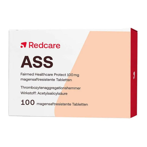 Redcare ASS 100 mg Tabletten Thrombozytenaggregationshemmer, 100 St. Tabletten