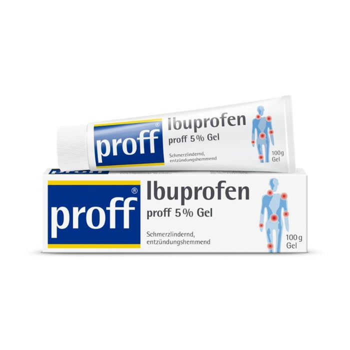 Proff Ibuprofen 5 % Gel schmerzlindernd und entzündungshemmend, 100 g Gel