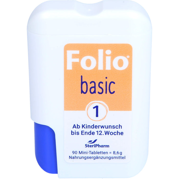 Folio 1 Basic ab Kinderwunsch bis Ende 12.Woche, 90 pcs. Tablets