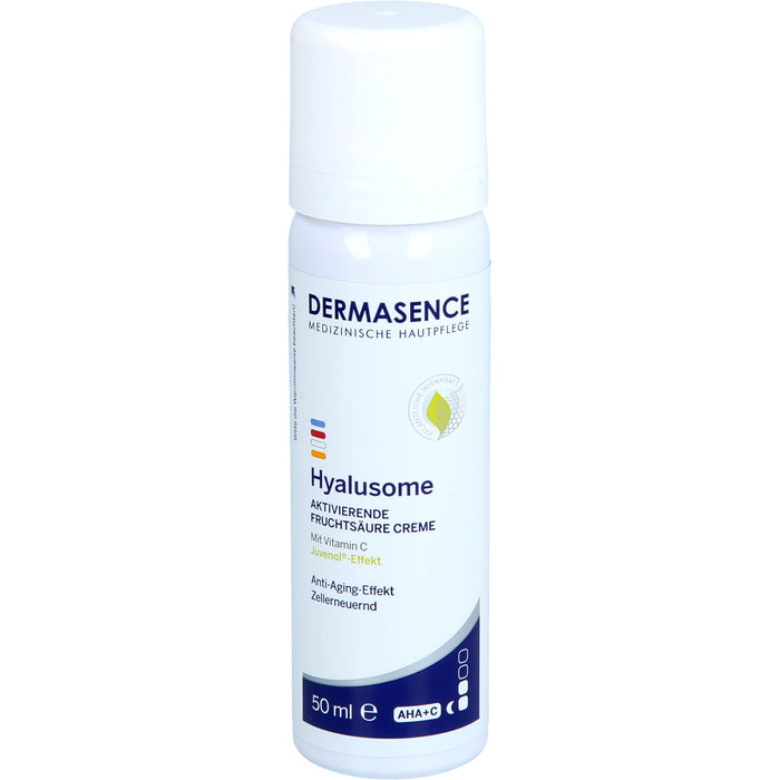 DERMASENCE Hyalusome aktivierende Fruchtsäure Creme mit Vitamin C Anti-Aging-Effekt, 50 ml Crème