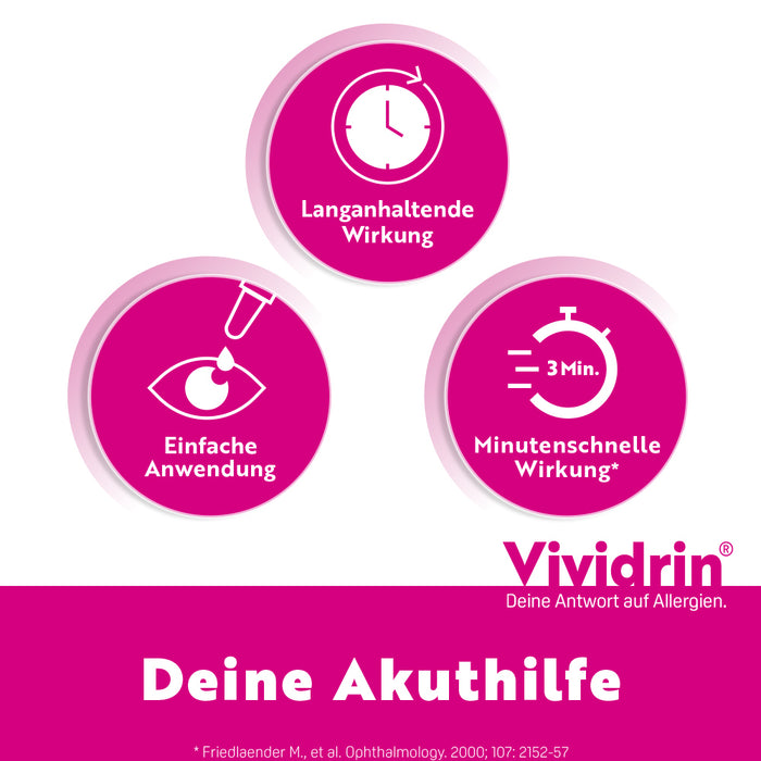Vividrin Azelastin Augentropfen, 6 ml Lösung