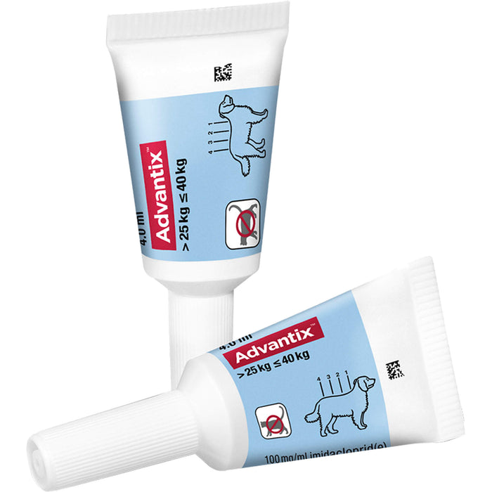 Advantix Spot-On Lösung für Hunde (25–40 kg), 4 pcs. Single dose containers
