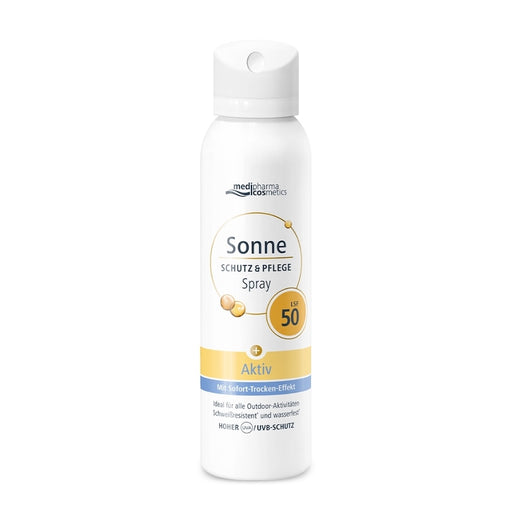 Medipharma Cosmetics Sonne Schutz & Pflege Spray LSF 50 mit Sofort-Trocken-Effekt, 150 ml Lösung