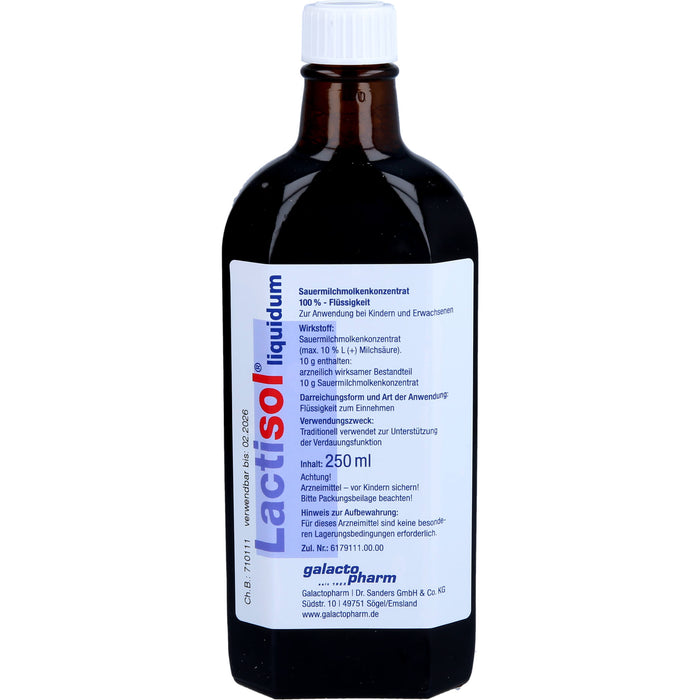 Lactisol Sauermilchmolkenkonzentrat zur Unterstützung der Verdauungsfunktion, 250 ml Solution