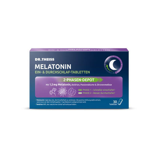 DR. THEISS Melatonin Ein- & Durchschlaf-Tabletten, 30 St., 30 St. Tabletten