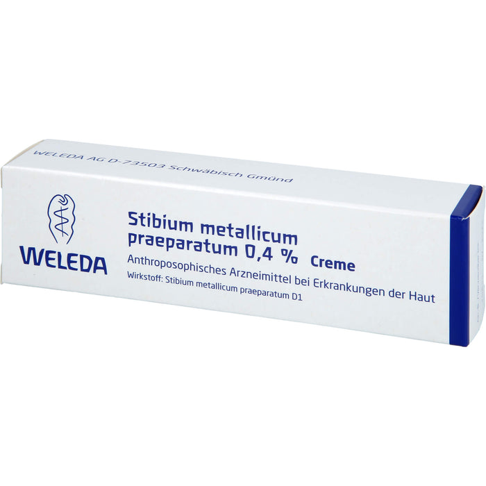 WELEDA Stibium metallicum praeparatum 0.4% Creme bei Erkrankungen der Haut, 25 g Creme