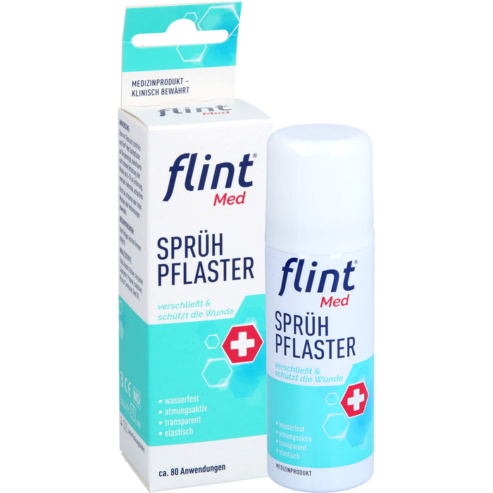 flint Med Sprühpflaster verschließt die Wunde sofort, 50 ml Solution
