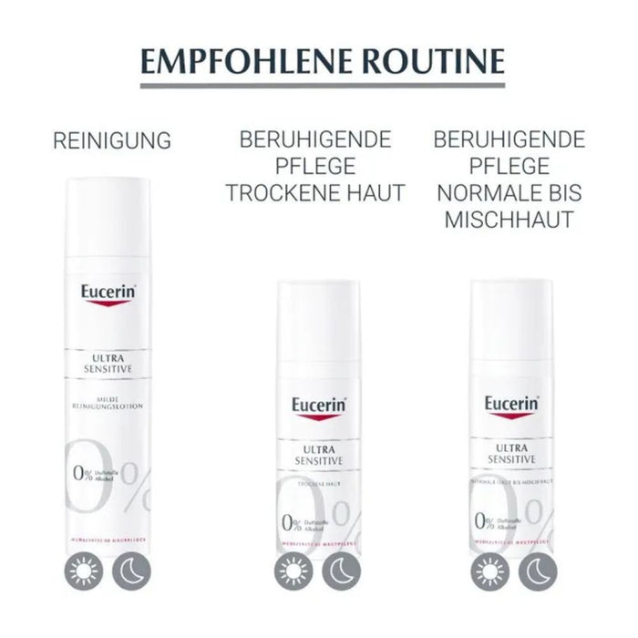 Eucerin Ultra Sensitive beruhigende Pflege für trockene Haut, 50 ml Cream