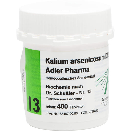 Biochemie Adler 13 Kalium arsenicosum D12 Tbl., 400 St TAB