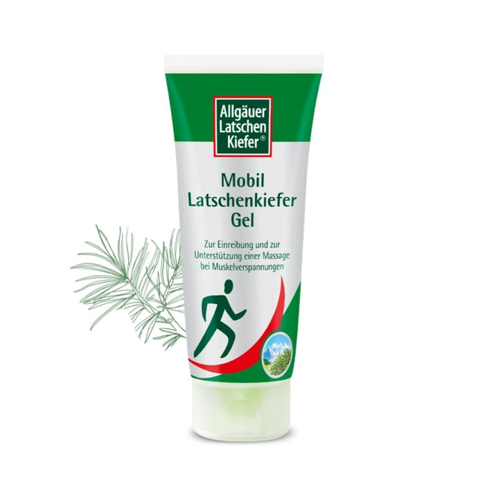 Allgäuer Latschenkiefer Mobil Latschenkiefer Gel entspannende Pflege für Nacken, Rücken und Beine, 100 ml Gel