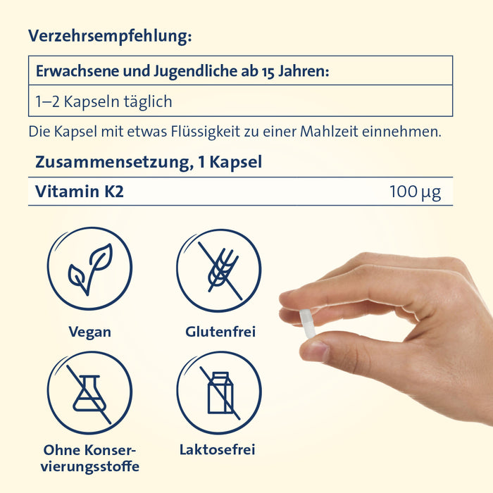 Vitamin K2 Hevert 100 µg, 60 pcs. Capsules