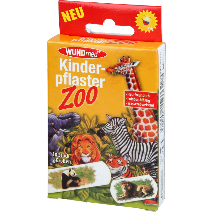 WUNDmed Kinderpflaster Zoo 2 Größen, 10 St. Pflaster