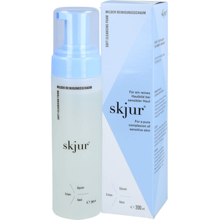 Skjur milder Reinigungsschaum für ein reines Hautbild bei sensibler Haut, 200 ml Lösung