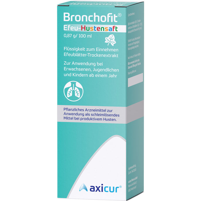 Bronchofit  Efeu-Hustensaft, 0,87 g/100 ml, Flüssigkeit zum Einnehmen, 100 ml Solution