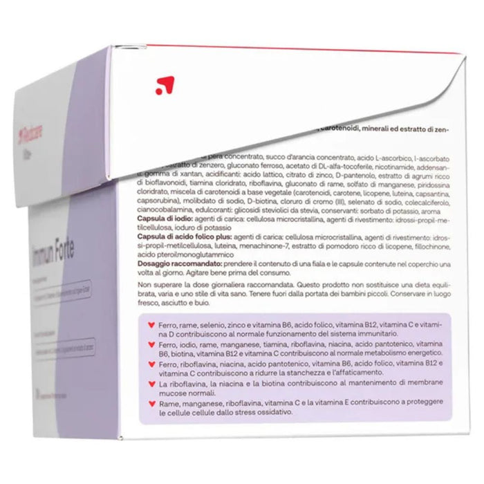 RedCare Immun Forte Trinkampullen mit Maracujageschmack + Kapseln, 30 St. Tagesportionen