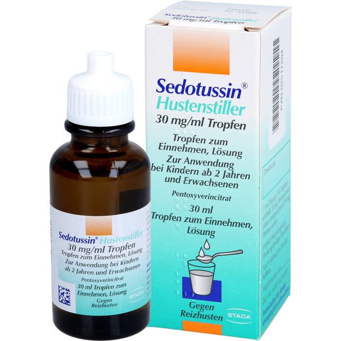 Sedotussin Hustenstiller Tropfen gegen Reizhusten, 30 ml Solution