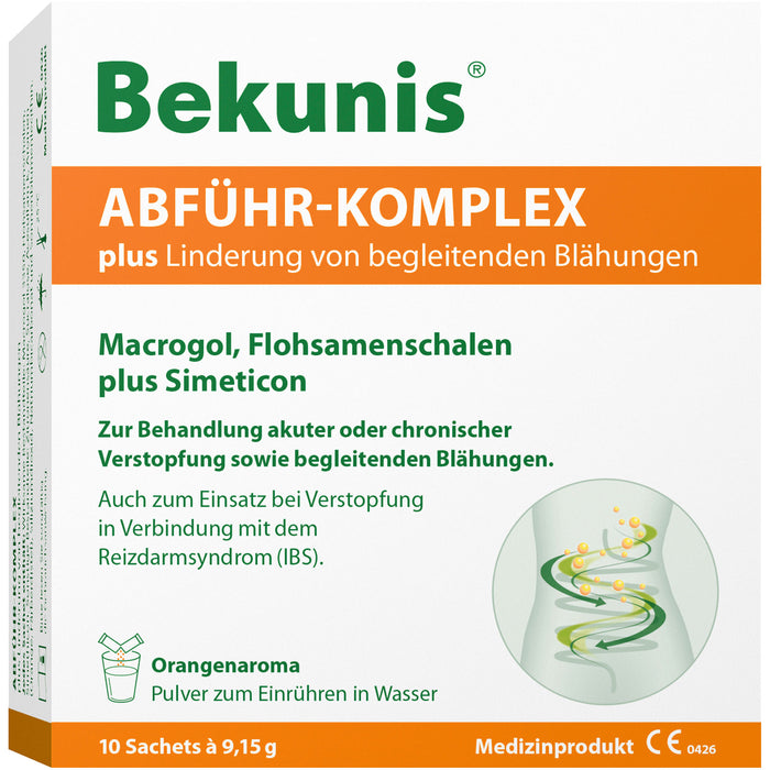 Hansa Naturheilmittel Bekunis Abführ-Komplex plus Linderung von begleitenden Blähungen Pulver, 10 St. Beutel