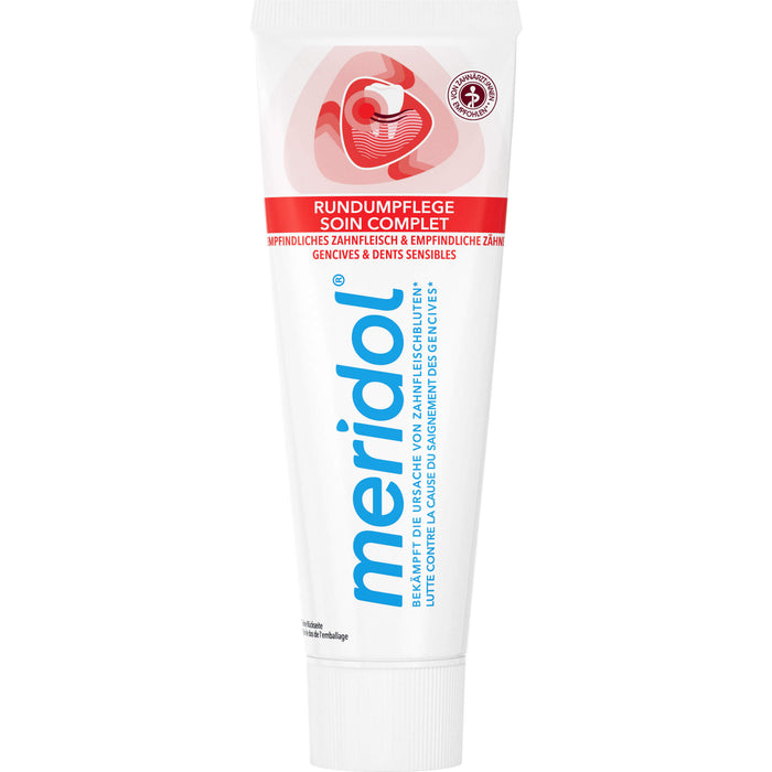 Meridol Zahnfleisch-Rundumpflege Zahnpasta für empfindliches Zahnfleisch & Zähne, 75 ml Zahncreme