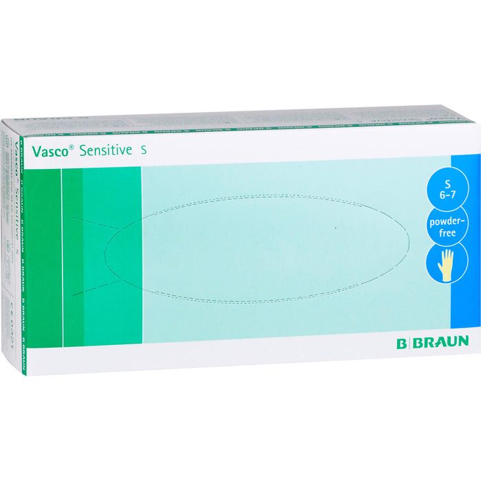 Vasco Sensitive S puderfrei Größe 6-7 Untersuchungshandschuhe, 100 St. Handschuhe