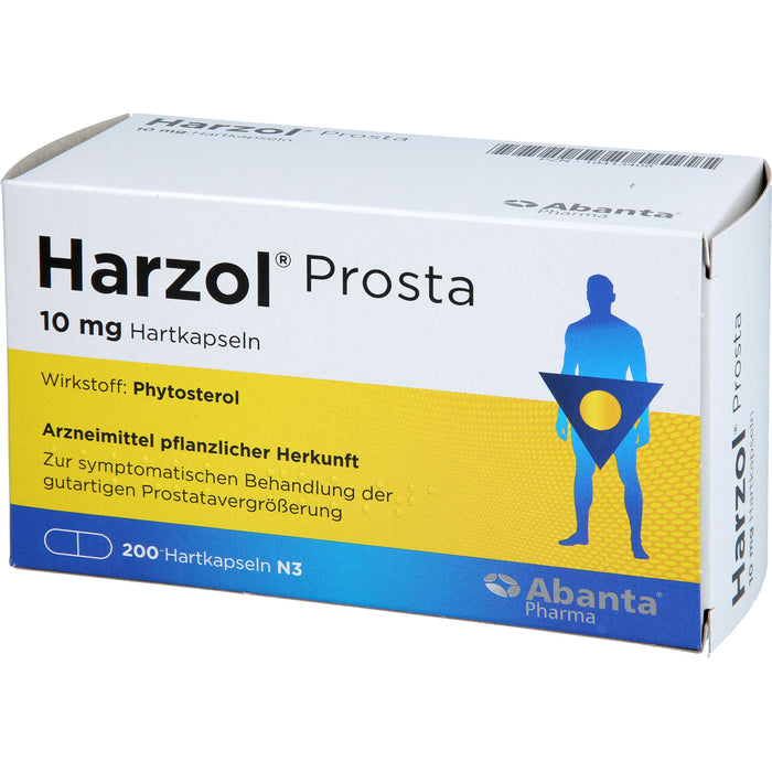 Harzol Prosta 10 mg Hartkapseln bei gutartiger Prostatavergrößerung, 200 pcs. Capsules