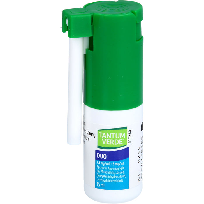 Tantum verde duo 1,5 mg/ml + 5 mg/ml Spray, 15 ml Lösung