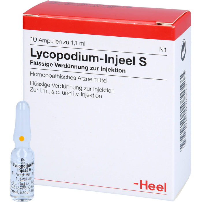 Heel Lycopodium-Injeel S flüssige Verdünnung, 10 pcs. Ampoules