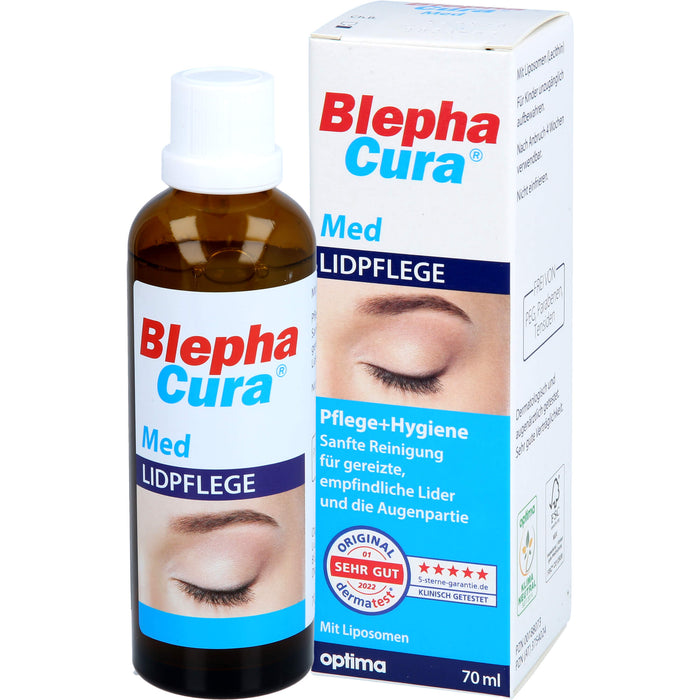 BlephaCura Lidhygiene, liposomale Suspension zur Linderung von Lidrandentzündungen und zur täglichen Lidrandpflege, 70 ml Lösung