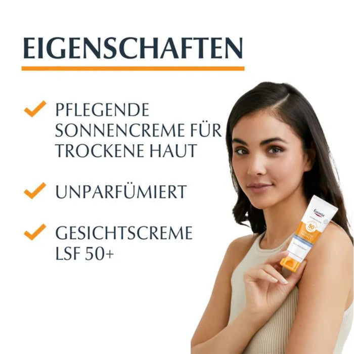Eucerin Sensitive Protect Face Sun Creme LSF 50+, 50 ml Creme