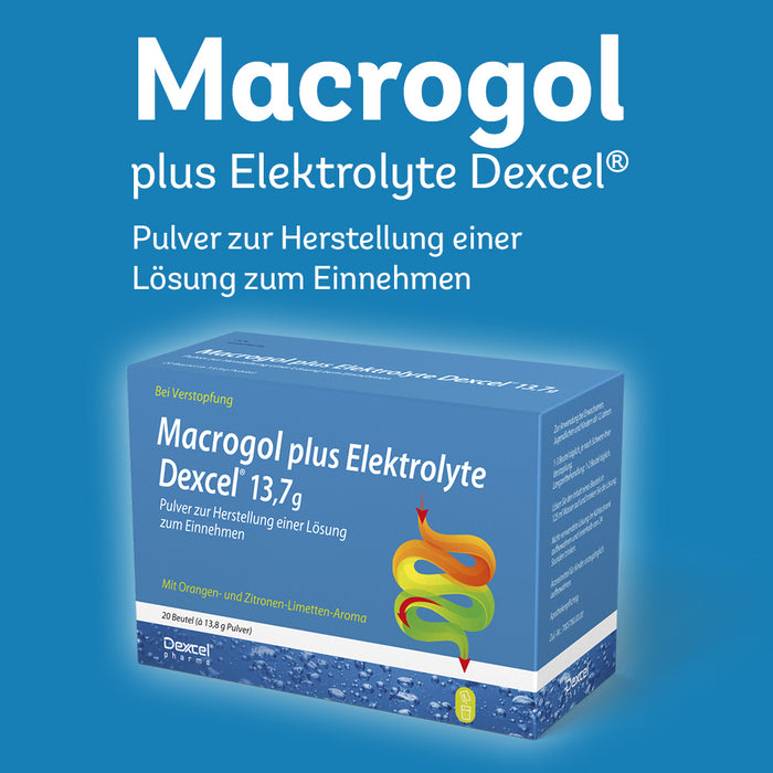 Macrogol Dexcel plus Elektrolyte bei Verstopfung, 20 pcs. Sachets