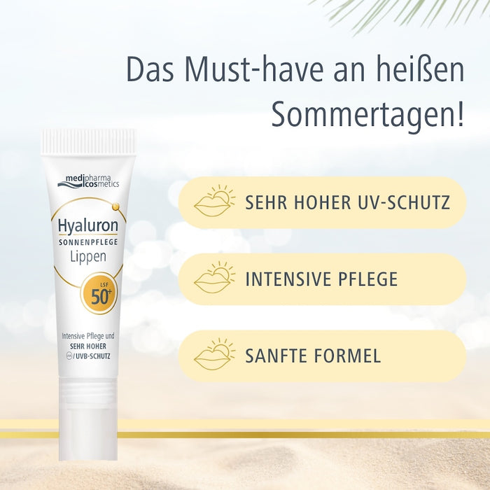 Hyaluron Sonnenpflege Lippen LSF 50+, 7 ml Cream
