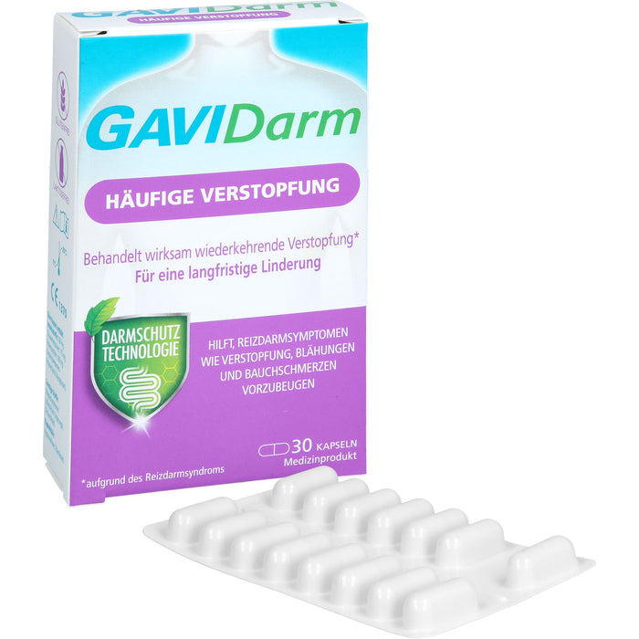 GAVIDarm Häufige Verstopfung Kapseln bei wiederkehrenden Darmbeschwerden, 30 pc Capsules