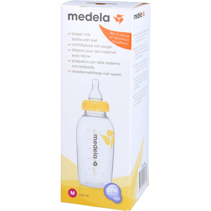 Medela Muttermilchflasche 250 ml mit Sauger M, 1 pcs. Solution