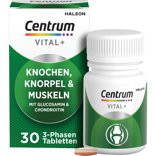 Centrum 3-Phasen Tabletten Vital+ Knochen, Knorpel & Muskeln mit Glucosamin und Chondroitin, 30 St. Tabletten