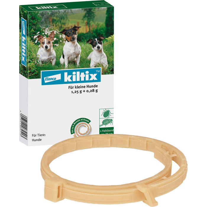 Elanco kiltix für kleine Hunde Ektoparasitizid-Halsband gegen Zecken und Flöhe, 1 pcs. Collar