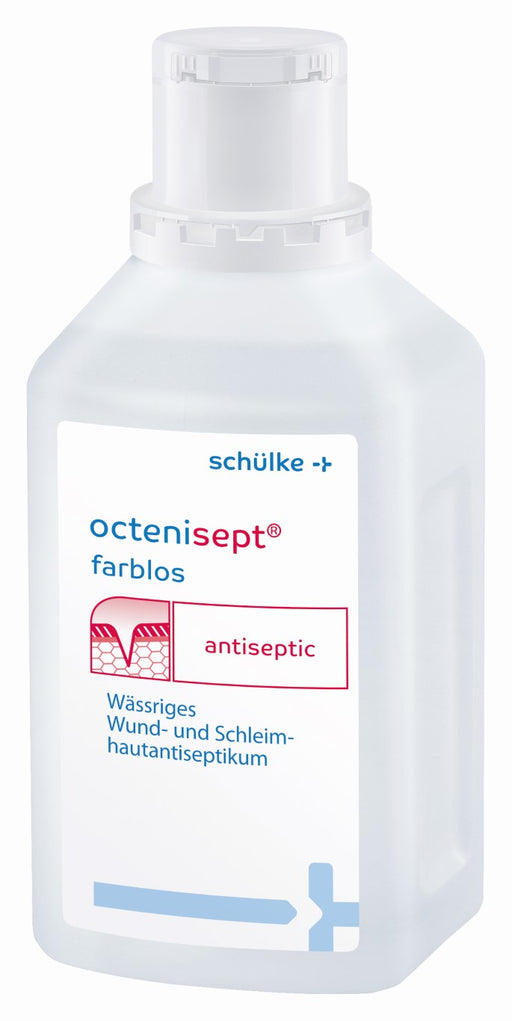 octenisept - wässriges Wund- und Schleimhautantiseptikum mit guter Verträglichkeit, schmerzfreier Anwendung und schneller Wirkung, 500 ml Lösung