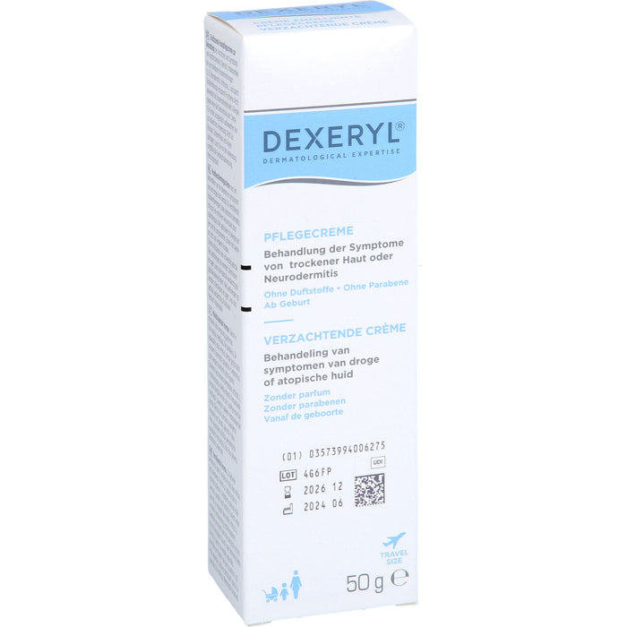 DEXERYL Pflegecreme bei trockener Haut und Neurodermitis, 50 g Cream