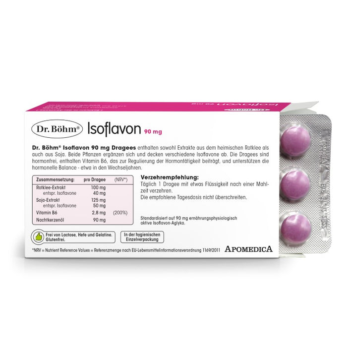 Dr Böhm Isoflavon forte 90 mg Dragees, 60 pc Tablettes