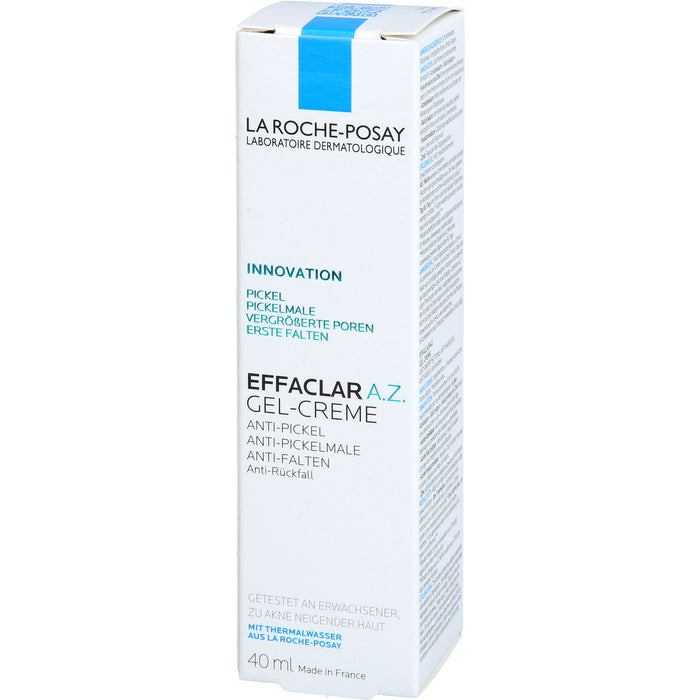 La Roche-Posay Effaclar A.Z. Gel-Creme Anti-Pickel, Anti-Pickelmale, Anti-Falten, 40 ml Creme
